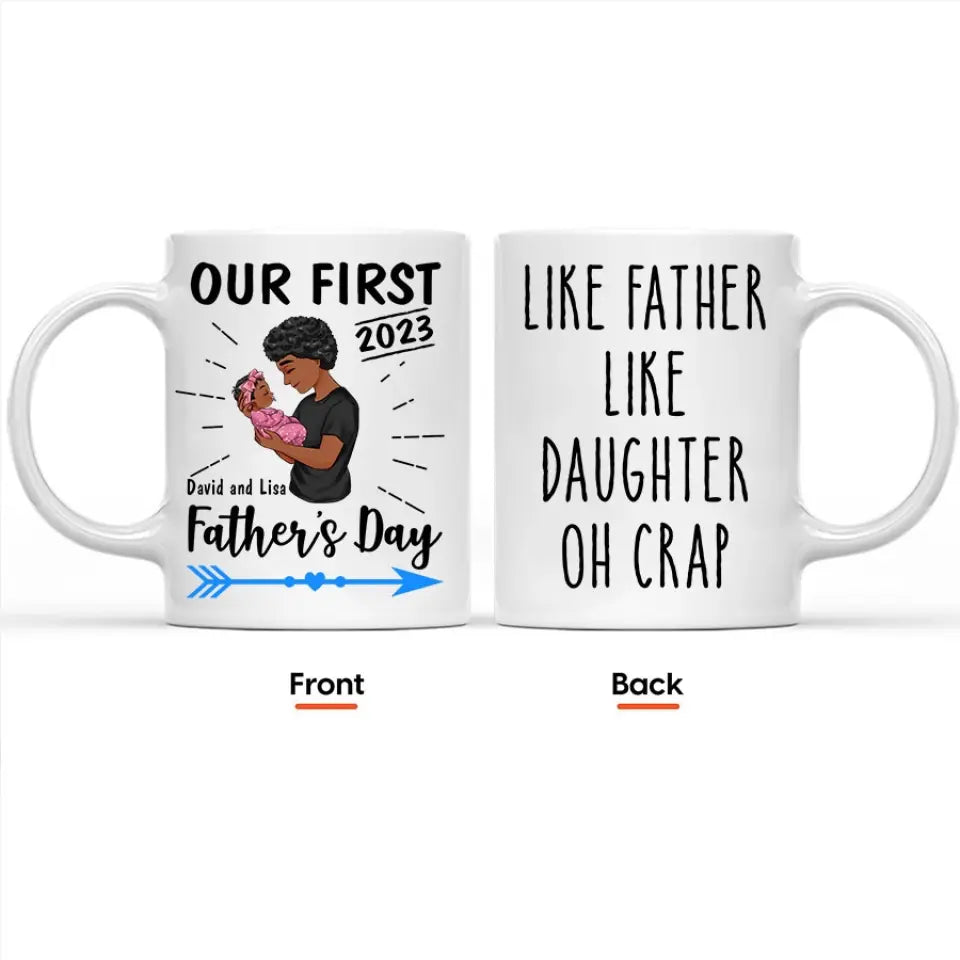 Personalized Fathers Day gifts, father's day coffee mug, First father's day gift ideas, Best dad mug, Father's day cup ideas