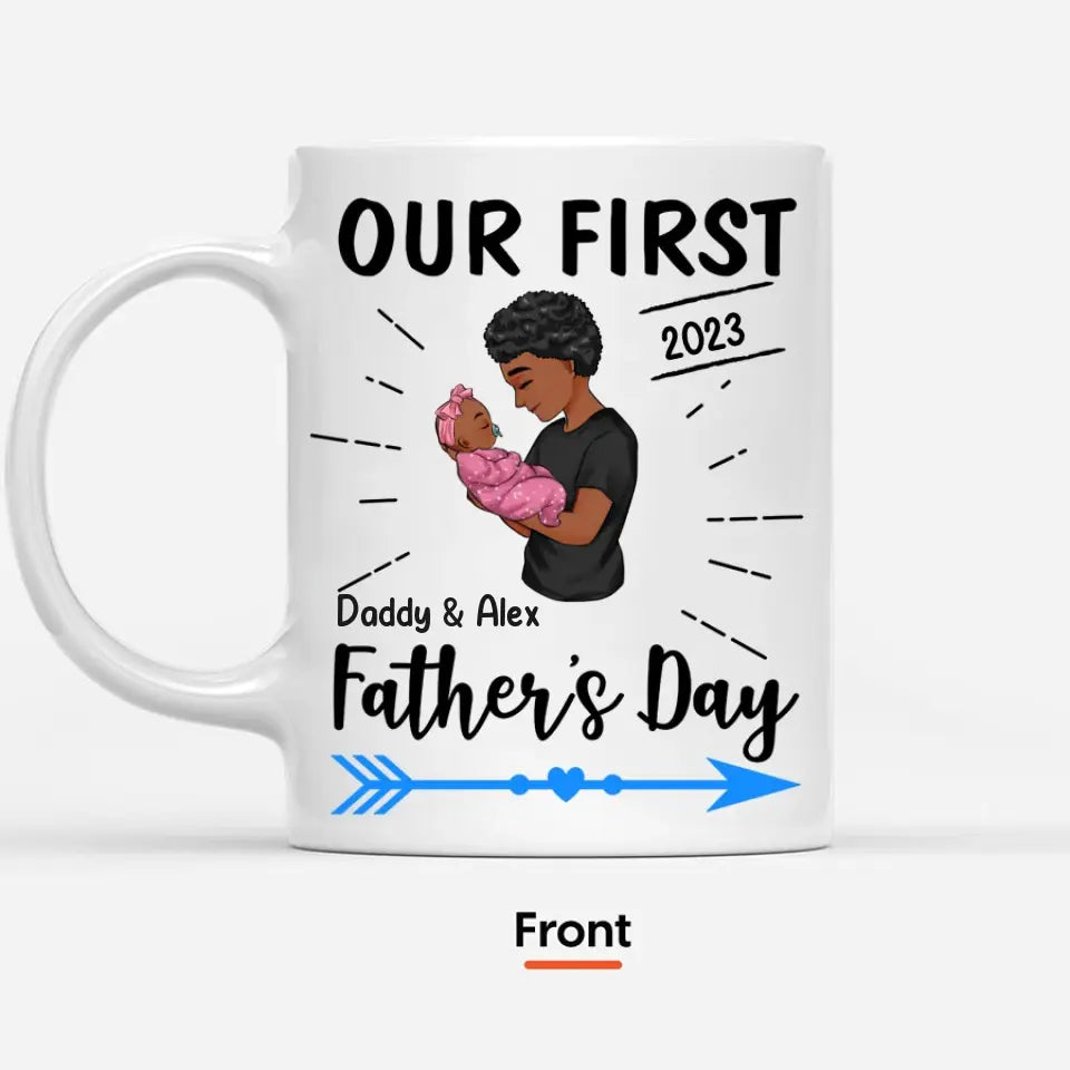 Personalized Fathers Day gifts, father's day coffee mug, First father's day gift ideas, Best dad mug, Father's day cup ideas