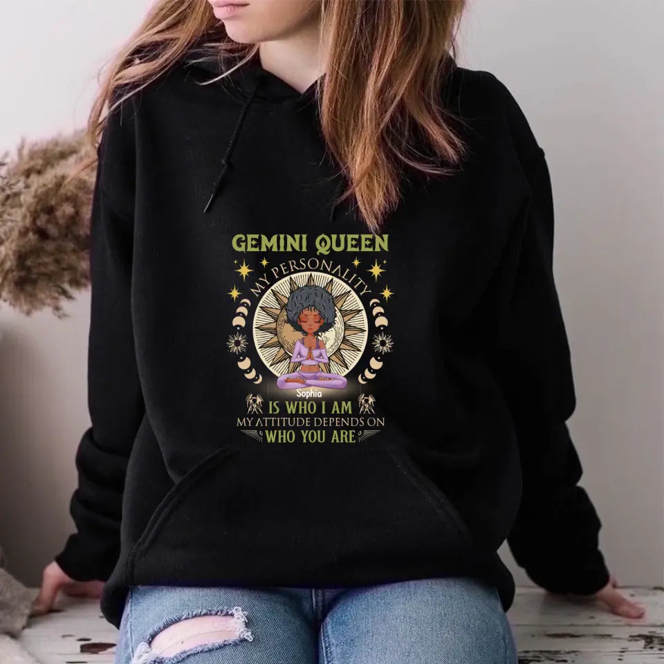 Personalized Birthday Shirts, Zodiac T Shirt, Zodiac Signs Shirt, Gemini Birthday T Shirt, Custom Birthday Gifts for Yoga Lovers