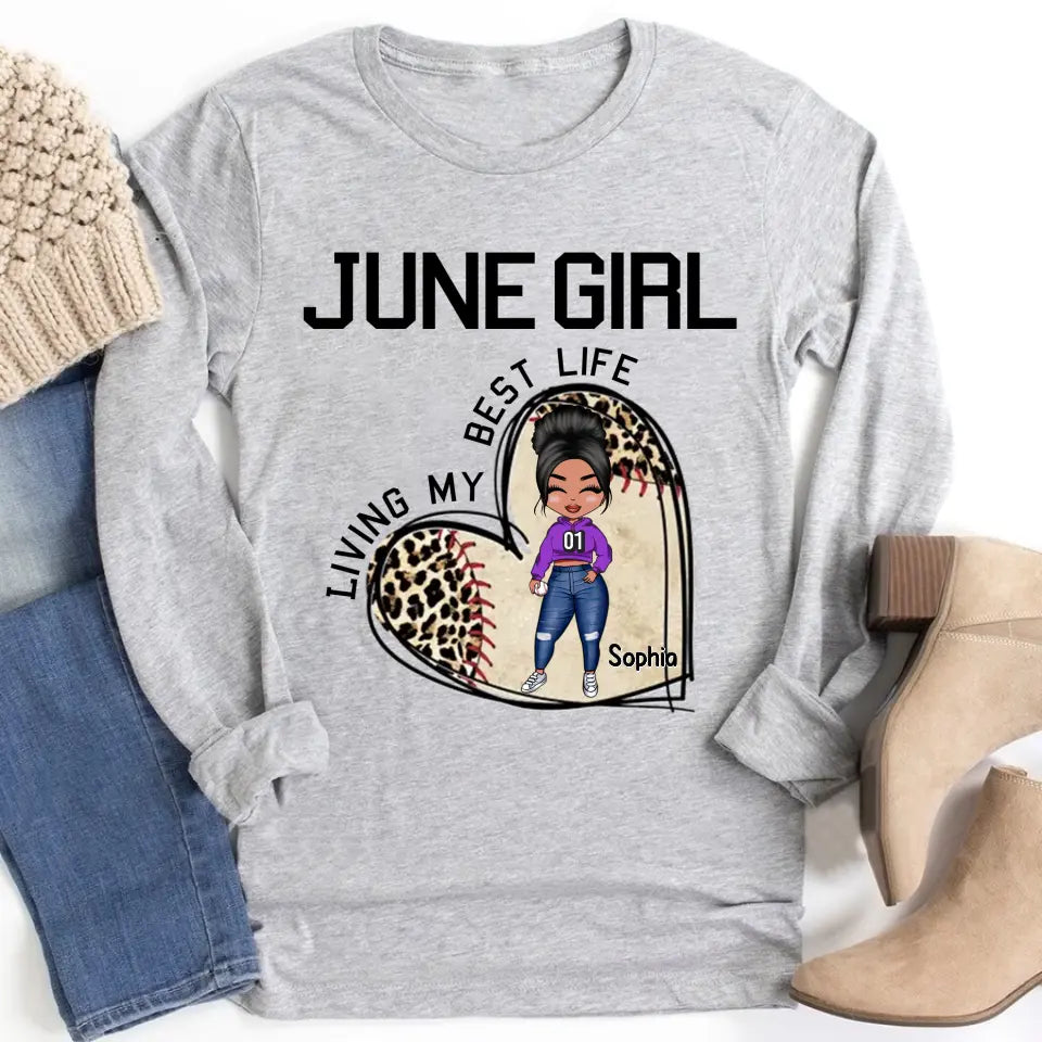 June Birthday Shirt, Custom Birthday Shirt, Queens Born In June, June Birthday Gifts, June Shirts For Woman, Baseball Lover