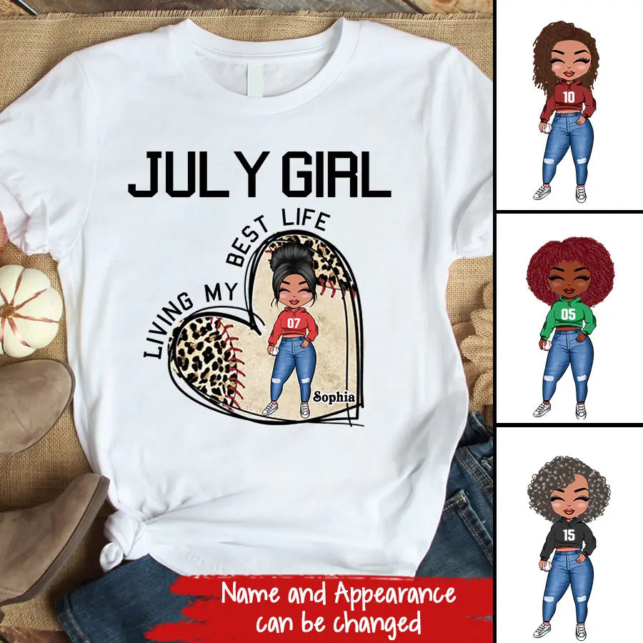 July Birthday Shirt, Custom Birthday Shirt, Queens Born In July, July Birthday Gifts, July Shirts For Woman, Baseball Lover