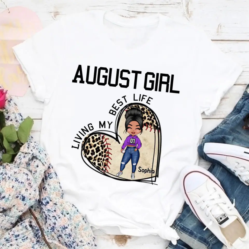 August Birthday Shirt, Custom Birthday Shirt, Queens Born In August, August Birthday Gifts, August Shirts For Woman, Baseball Lover