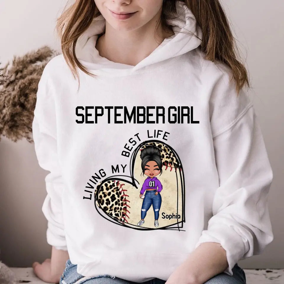 September Birthday Shirt, Custom Birthday Shirt, Queens Born In September, September Birthday Gifts, September Shirts For Woman, Baseball Lover