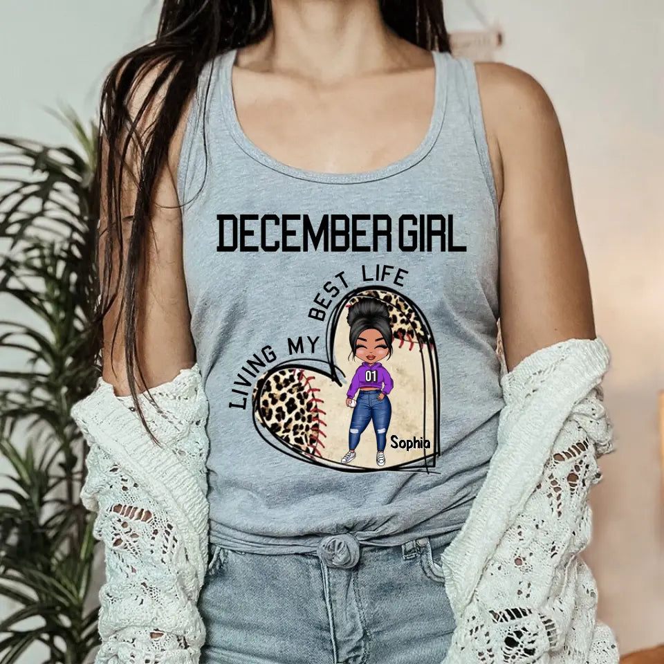 December Birthday Shirt, Custom Birthday Shirt, Queens Born In December , December Birthday Gifts, December Shirts For Woman, Baseball Lover