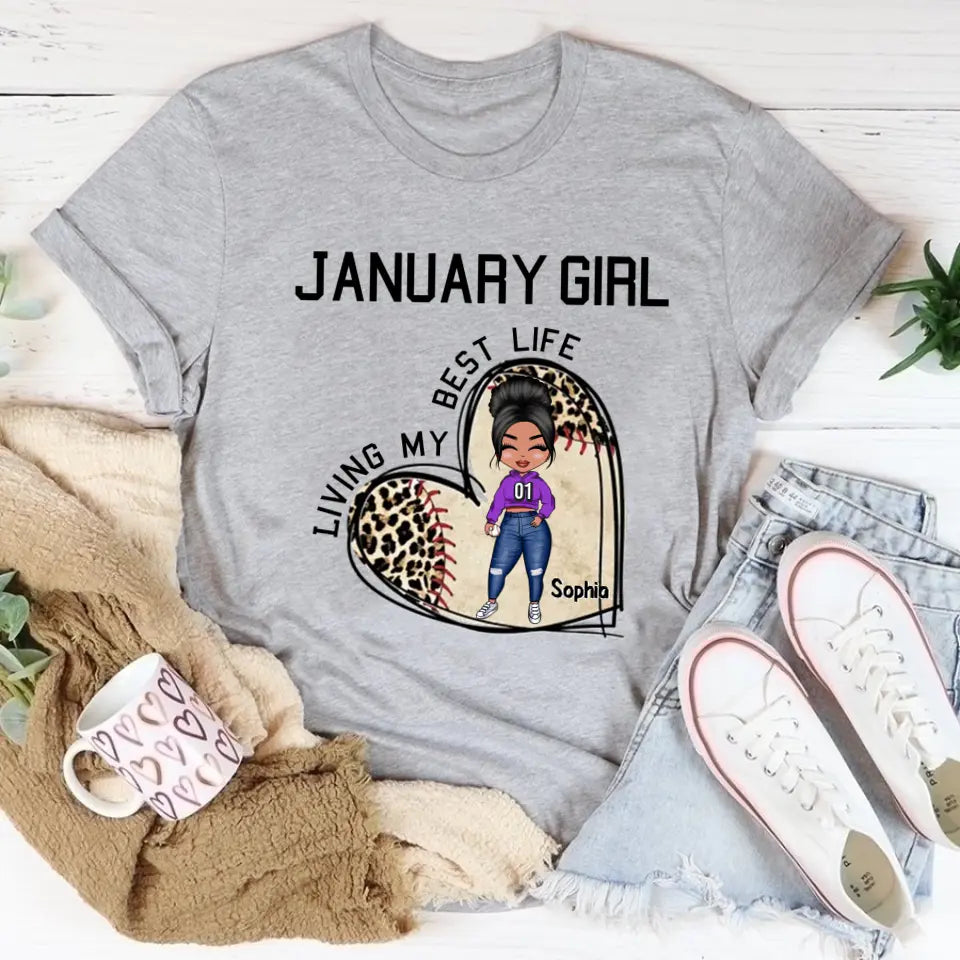January Birthday Shirt, Custom Birthday Shirt, Queens Born In January , January Birthday Gifts, January  Shirts For Woman, Baseball Lover