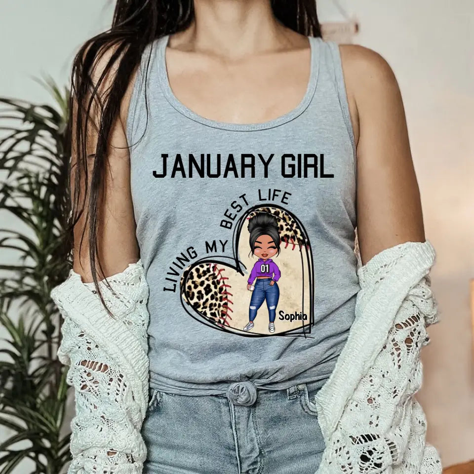 January Birthday Shirt, Custom Birthday Shirt, Queens Born In January , January Birthday Gifts, January  Shirts For Woman, Baseball Lover