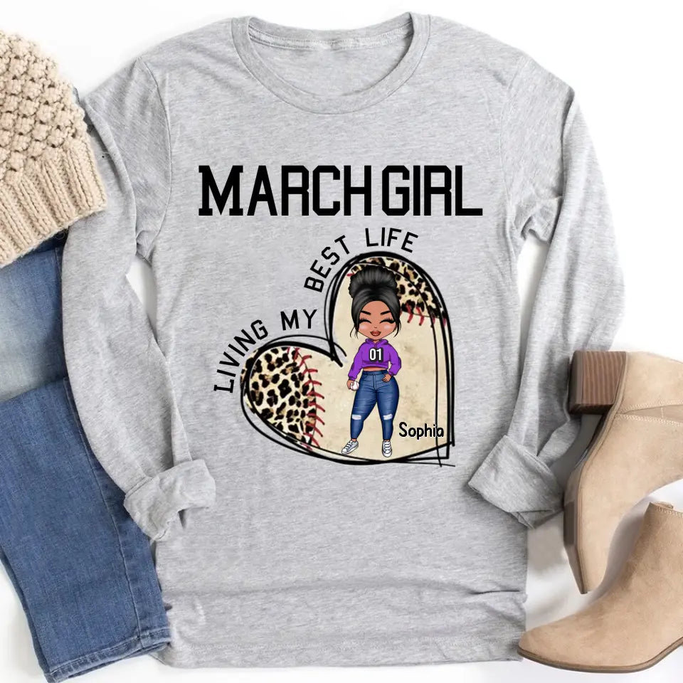 March Birthday Shirt, Custom Birthday Shirt, Queens Born In March , March  Birthday Gifts, March Shirts For Woman, Baseball Lover