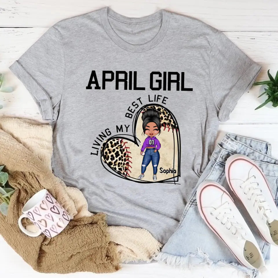 April Birthday Shirt, Custom Birthday Shirt, Queens Born In April, April Birthday Gifts, April Shirts For Woman, Baseball Lover