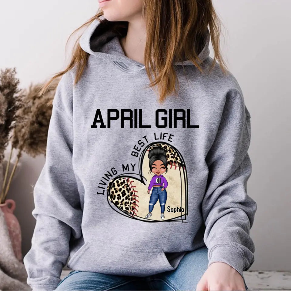 April Birthday Shirt, Custom Birthday Shirt, Queens Born In April, April Birthday Gifts, April Shirts For Woman, Baseball Lover