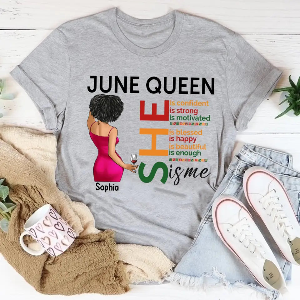 June Birthday Shirt, Custom Birthday Shirt, Juneteenth T Shirt, Black Women&#39;s Juneteenth t shirt, Juneteenth shirt ideas, Black History Gift For Black Woman