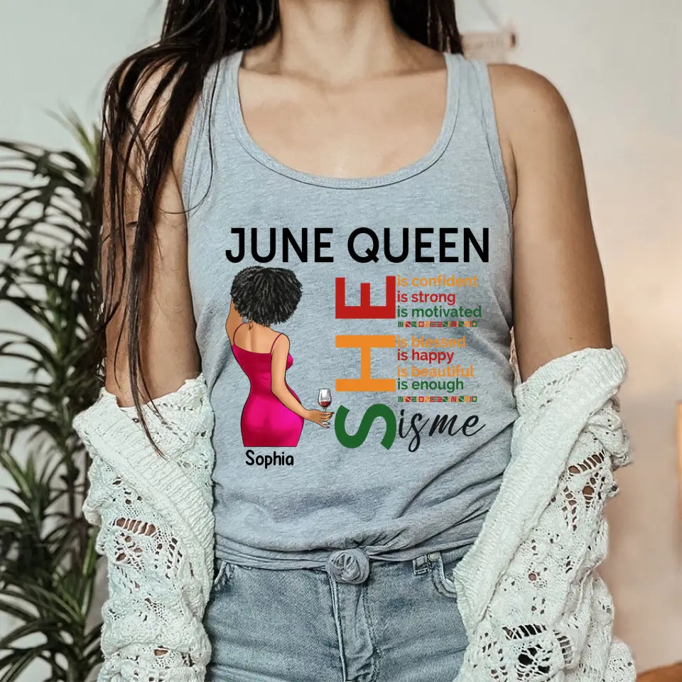 June Birthday Shirt, Custom Birthday Shirt, Juneteenth T Shirt, Black Women&#39;s Juneteenth t shirt, Juneteenth shirt ideas, Black History Gift For Black Woman