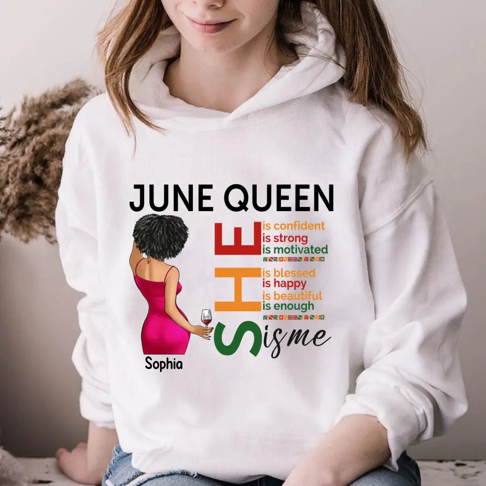 June Birthday Shirt, Custom Birthday Shirt, Juneteenth T Shirt, Black Women&#39;s Juneteenth t shirt, Juneteenth shirt ideas, Black History Gift For Black Woman
