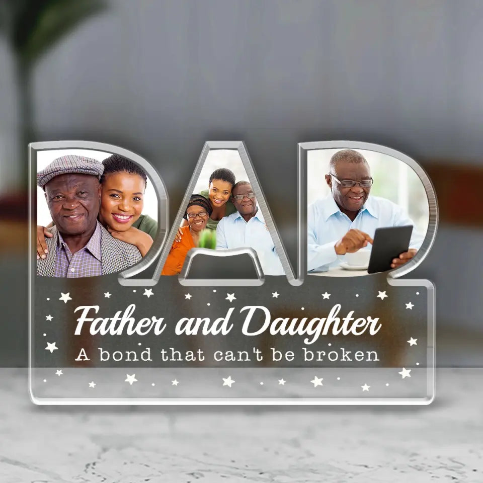 First Fathers day gift, Custom Shape Acrylic Plaque, Best Gifts for Dads, First Fathers day gift ideas