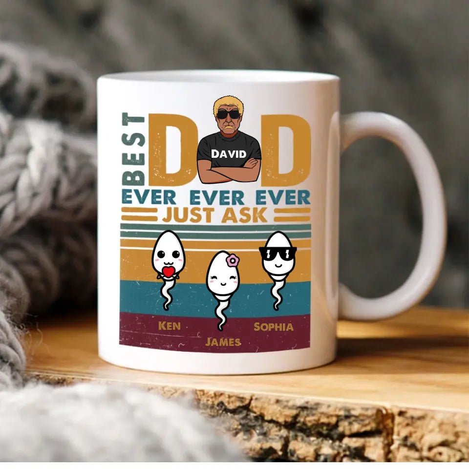 Personalized Fathers Day gifts, father&#39;s day coffee mug, First fathers day gift ideas, Best dad mug, Fathers day cup ideas