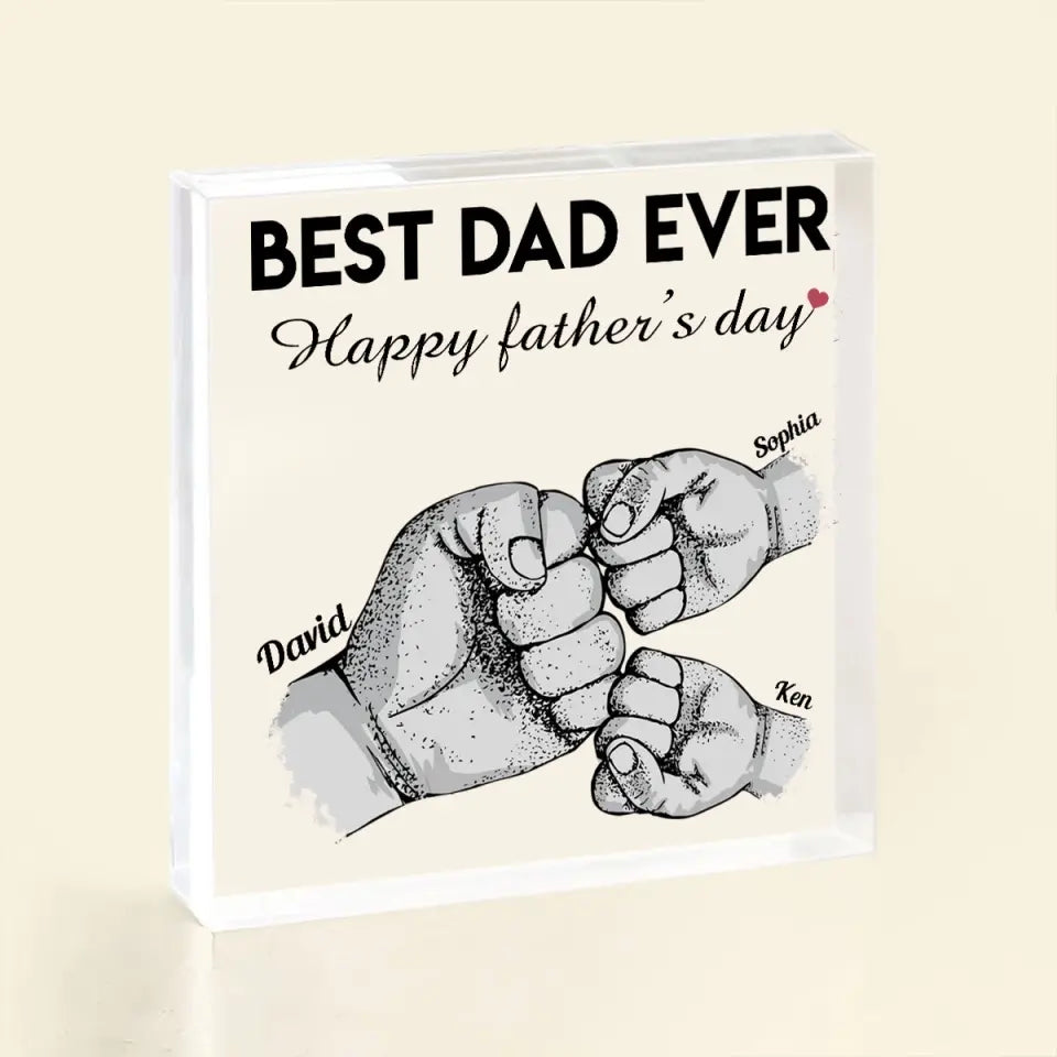 First Fathers Day Gift, Custom Shape Acrylic Plaque, Best Gifts for Dads, First Fathers Day Ggift ideas