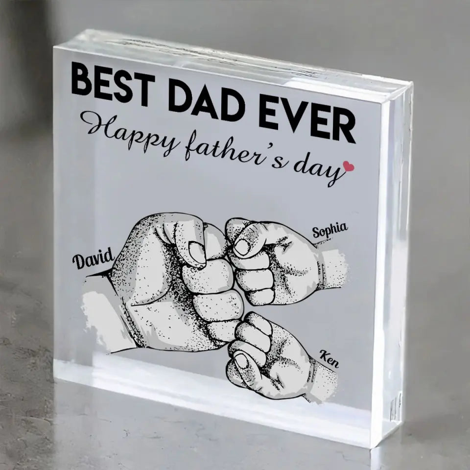 First Fathers Day Gift, Custom Shape Acrylic Plaque, Best Gifts for Dads, First Fathers Day Ggift ideas