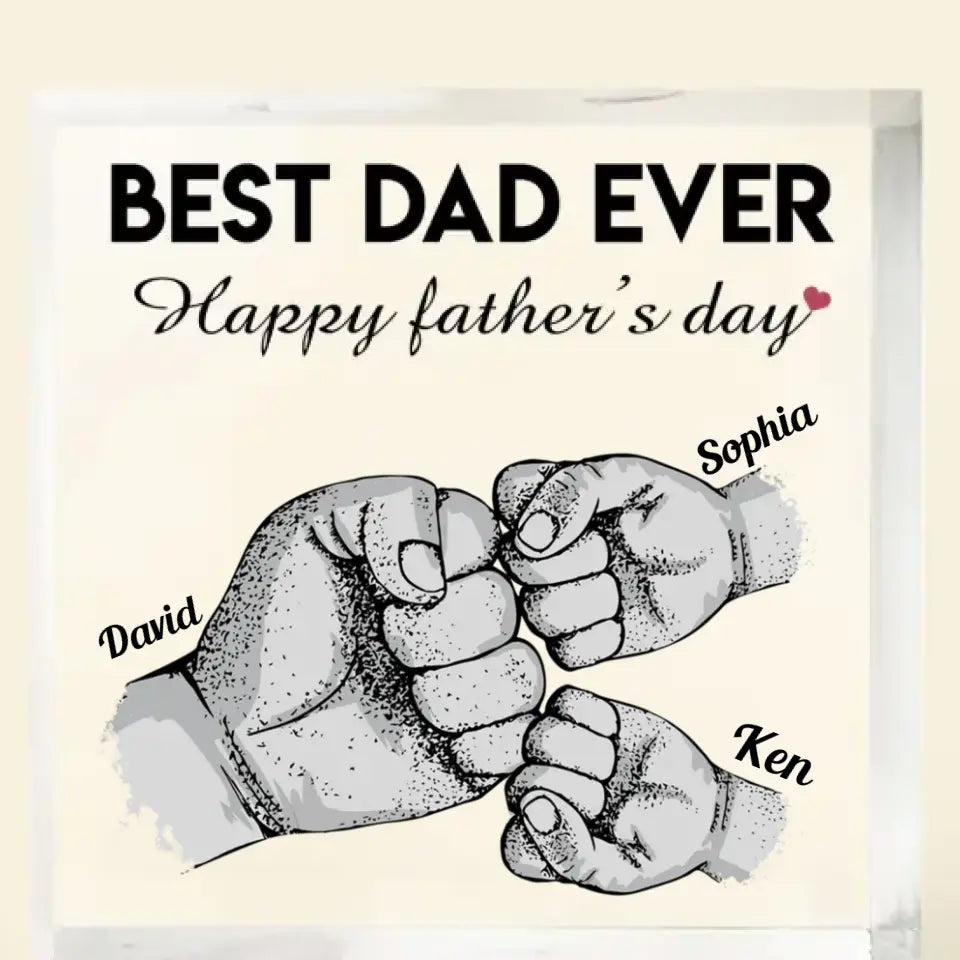 First Fathers Day Gift, Custom Shape Acrylic Plaque, Best Gifts for Dads, First Fathers Day Ggift ideas