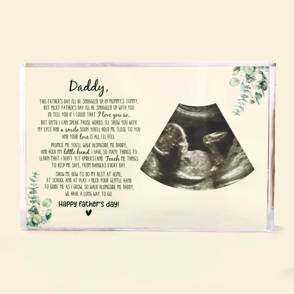 First Fathers Day Gift, Custom Shape Acrylic Plaque, Best Gifts for Dads, First Fathers Day Ggift ideas