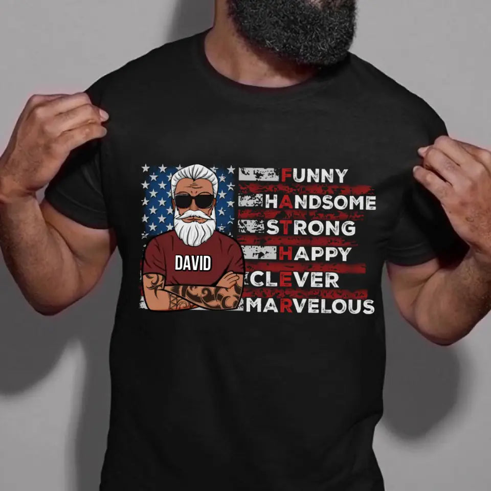 Fathers Day Gift, Custom Father&#39;s Day shirts, Best Gifts For New Dads, Happy Fathers Day Gift Ideas , Stepfather Shirt