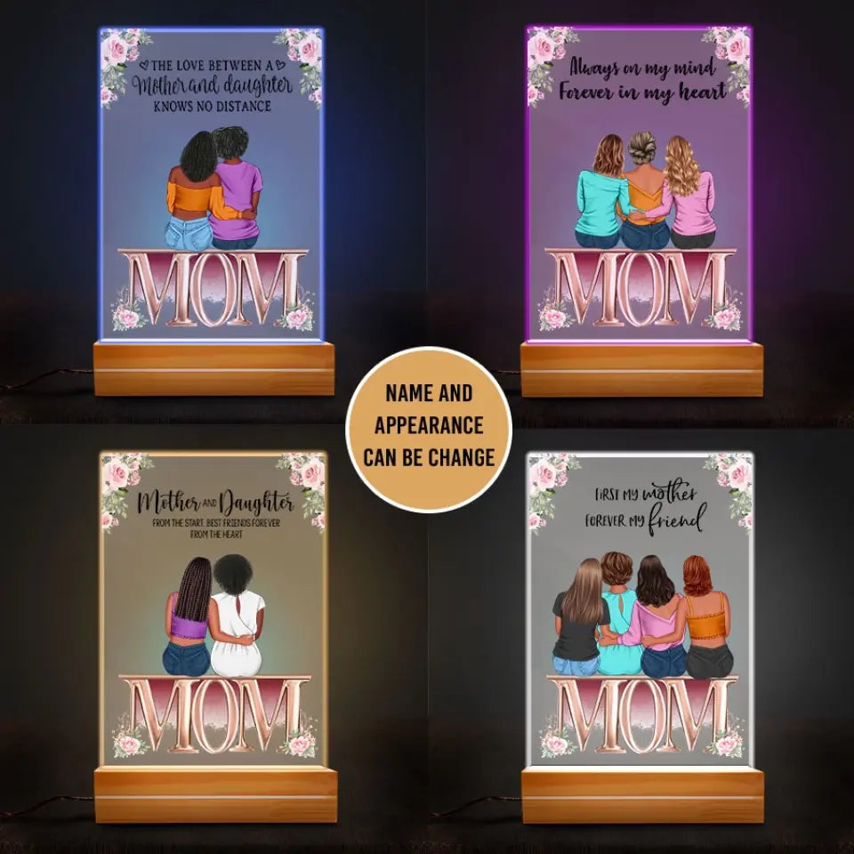 Mother And Daughter - Personalized Acrylic Plaque, Mother‘s Day Gift From Daughter, Happy Mother&#39;s day gifts,Mother Day Gift
