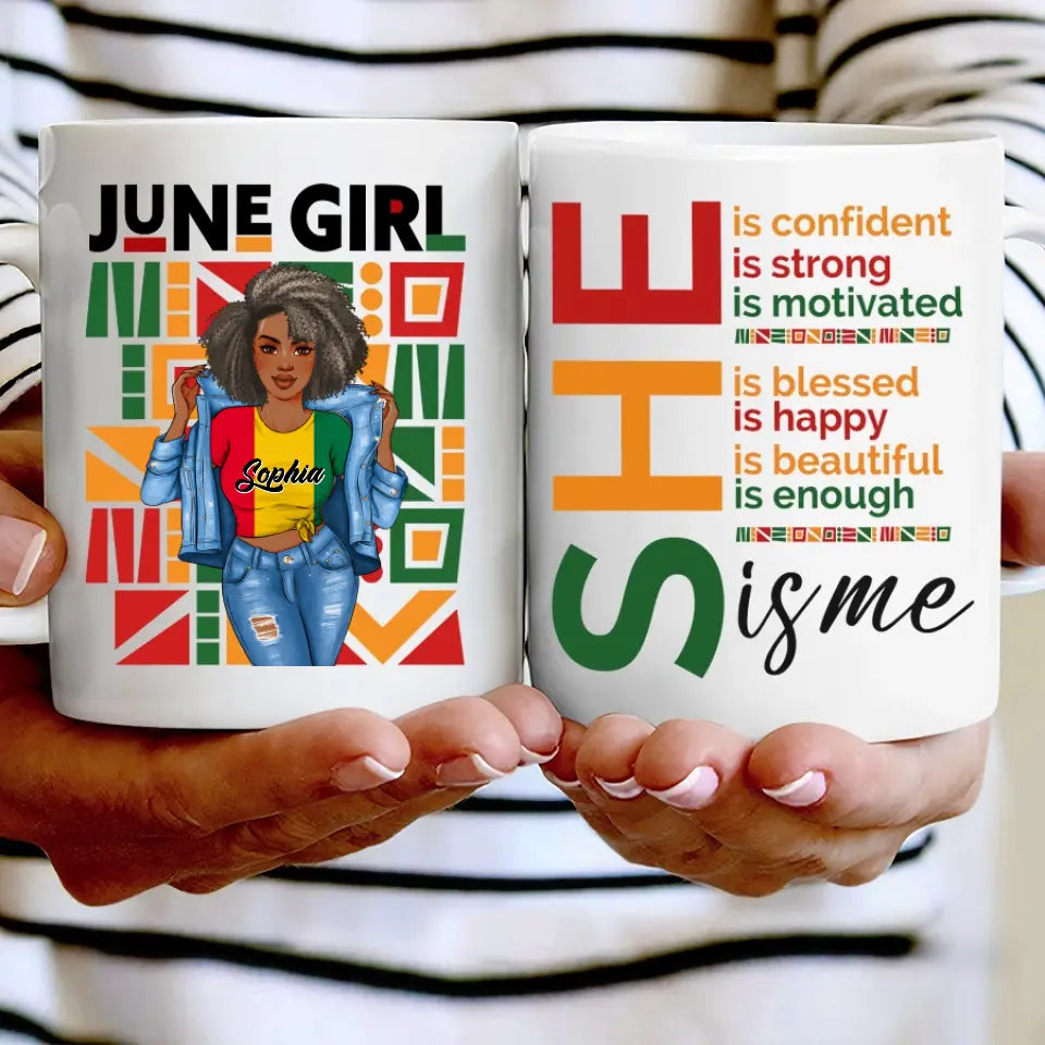 June Birthday Mug, Custom Birthday Mug, Queens are Born In June, June Birthday Mug For Woman, June Birthday Gifts