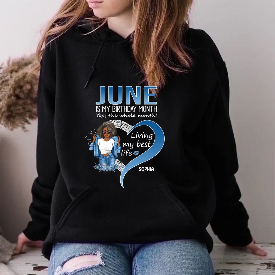 June Birthday Shirt, Custom Birthday Shirt, Queens Born In June, June Birthday Gifts, June Shirts For Woman