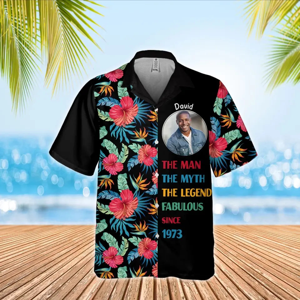 Custom Birthday Hawaiian Shirts, Turning 50 Hawaiian Shirt, Gifts For Men Turning 50, 50th Birthday Hawaiian Shirts For Him