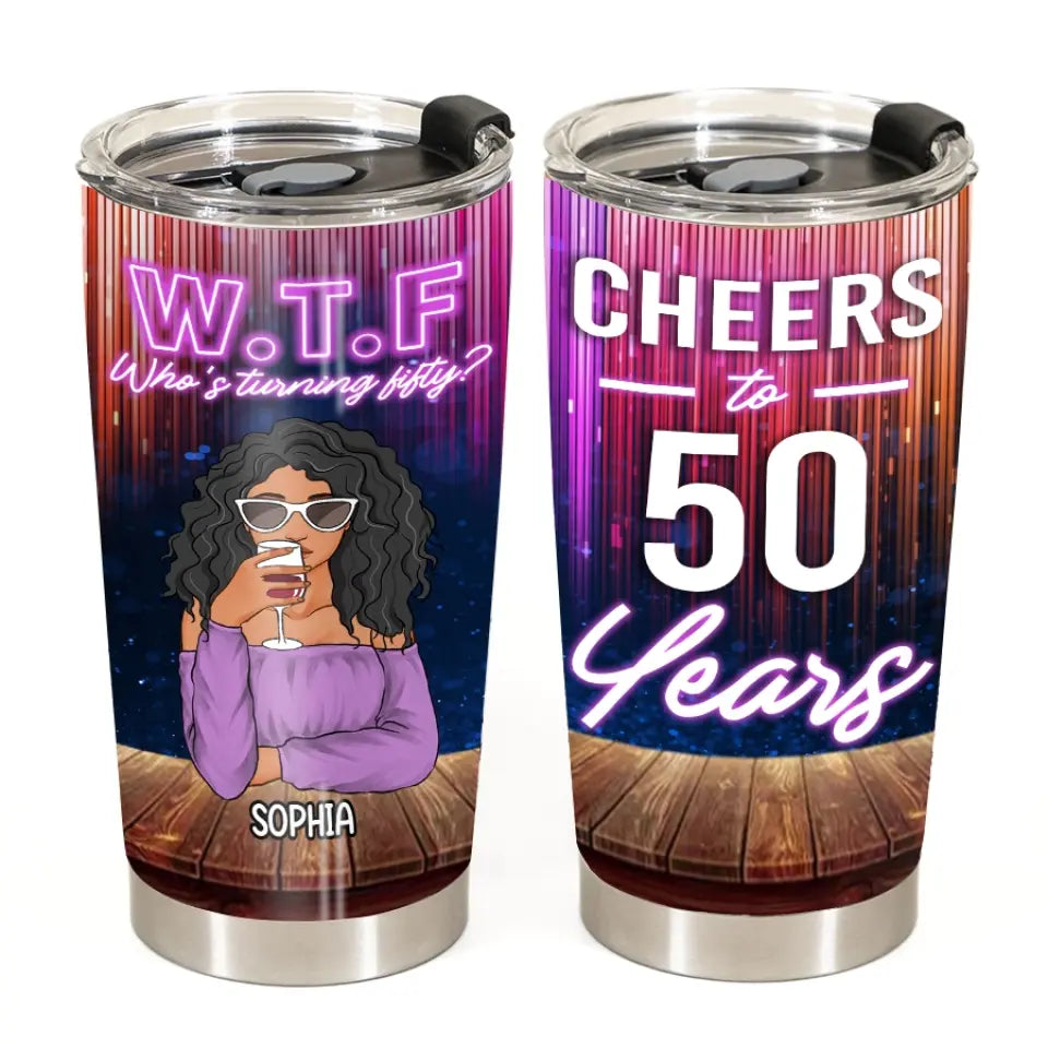 Personalized Tumbler - 50th Birthday Tumbler, Personalized 50th Birthday Gifts, 50th Gift Ideas For Her