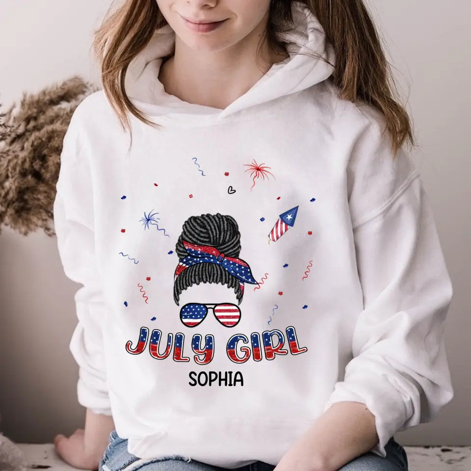 July Birthday Shirt, Custom Birthday Shirt, Queens Born In July, July Birthday Shirts For Woman, July Birthday Gifts, Happy Independence Day T-Shirt