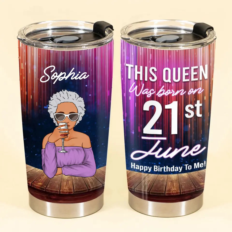 Personalized Tumbler - Birthday Gift For June Queen, June birthday gifts, June Birthday Gift Idea For Her