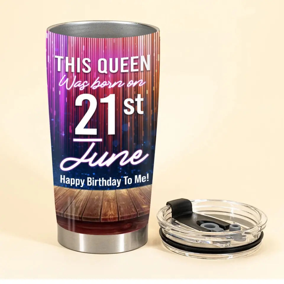 Personalized Tumbler - Birthday Gift For June Queen, June birthday gifts, June Birthday Gift Idea For Her