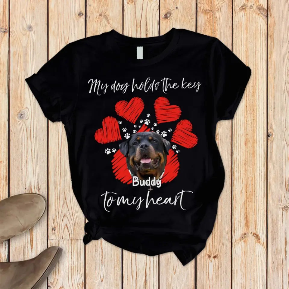 Rottweiler shirt ,Customized Dog Photo &amp; Text Personalized Dog Shirt - Pet T-Shirt Custom Upload Dog Photo Pajama Set, Dog Lover