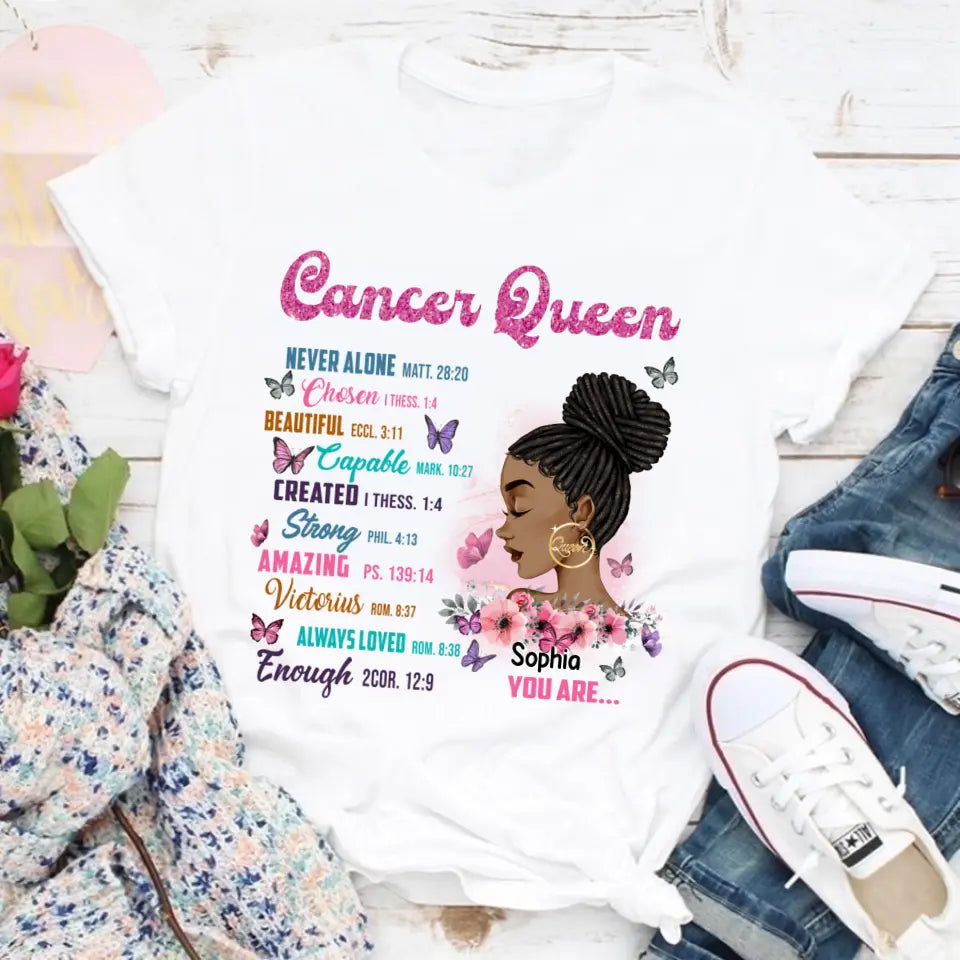 Custom Birthday Shirt, Cancer Zodiac t shirt, Cancer Birthday shirt, Cancer t shirts for ladies, Cancer queen t shirt, Cancer Queen Birthday shirt