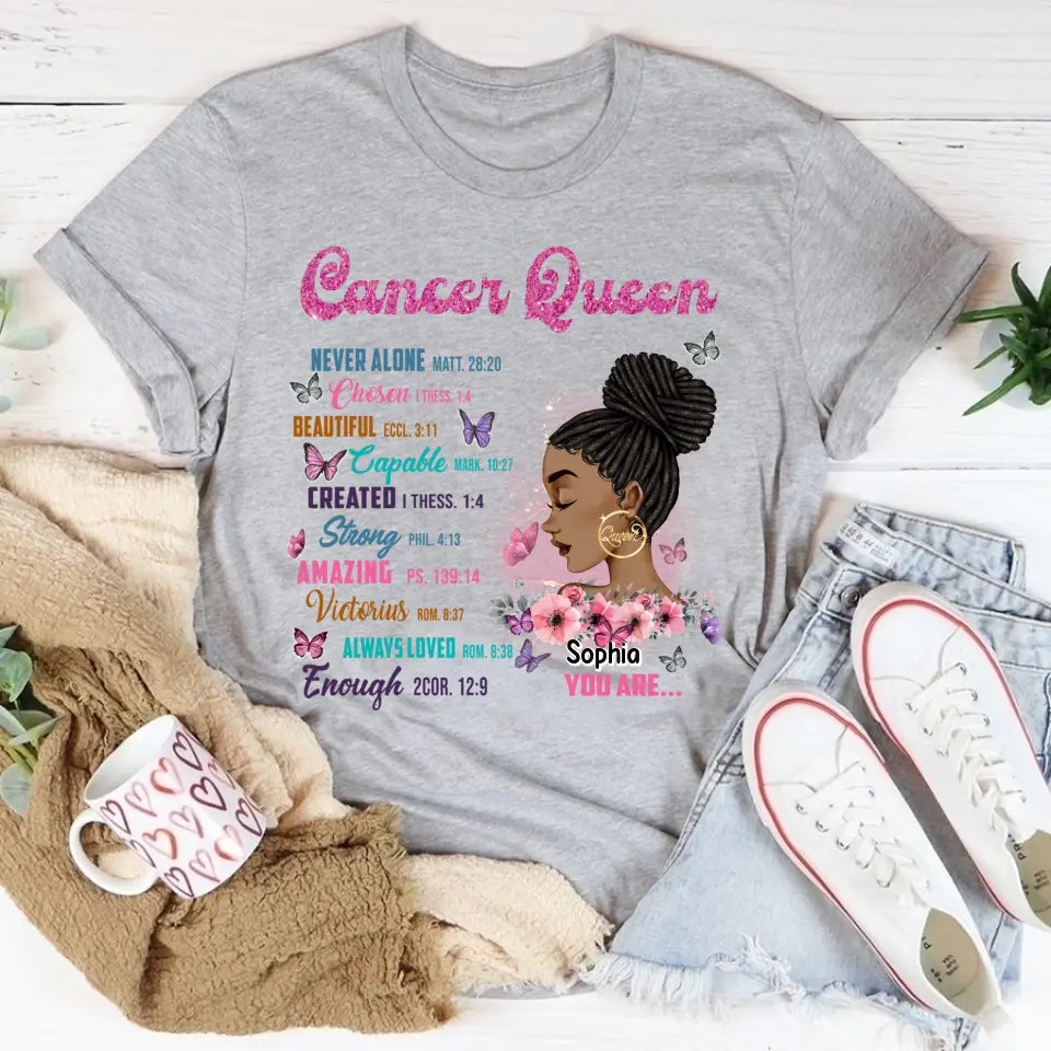 Custom Birthday Shirt, Cancer Zodiac t shirt, Cancer Birthday shirt, Cancer t shirts for ladies, Cancer queen t shirt, Cancer Queen Birthday shirt