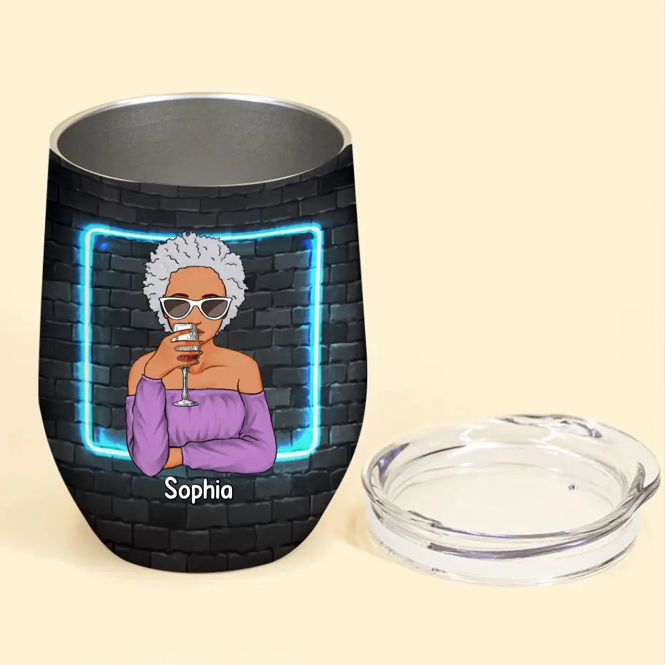 Personalized Wine Tumbler - 50th Birthday Wine Tumbler, Personalized 50th Birthday Gifts, 50th Gift Ideas For Her