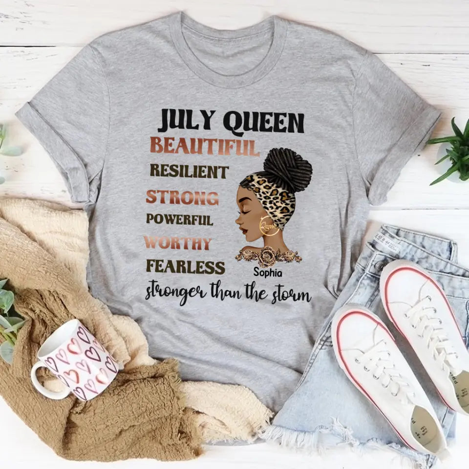 July Birthday Shirt, Custom Birthday Shirt, Queens Are Born In July, July Birthday Shirts For Woman, July Birthday Gifts
