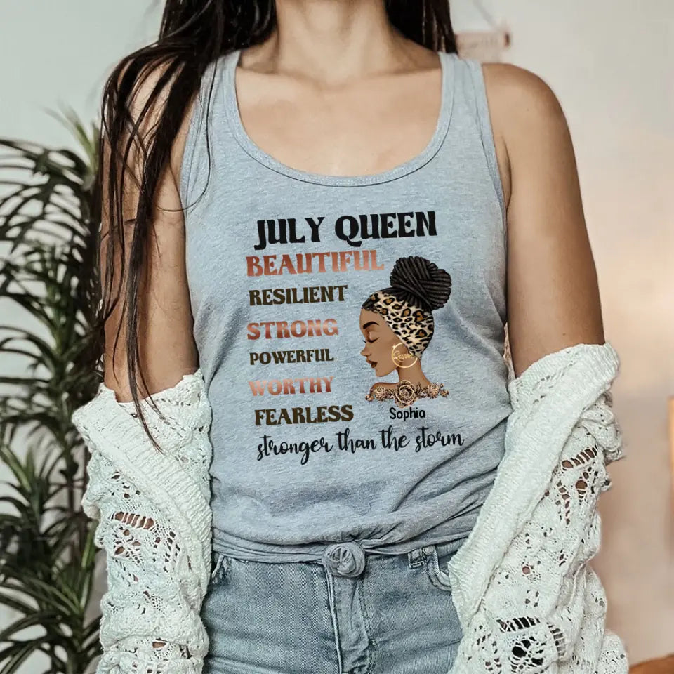 July Birthday Shirt, Custom Birthday Shirt, Queens Are Born In July, July Birthday Shirts For Woman, July Birthday Gifts