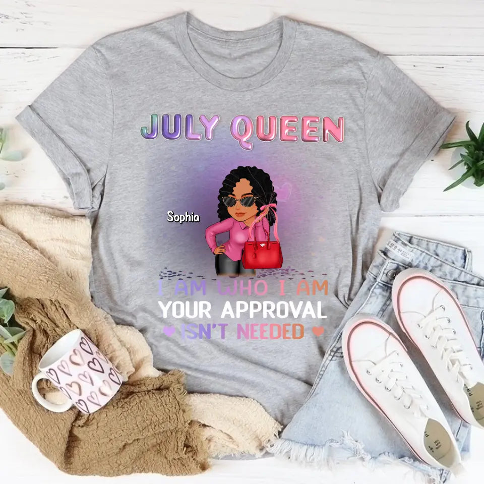 July Birthday Shirt, Custom Birthday Shirt, Queens Born In July, July Birthday Shirts For Woman