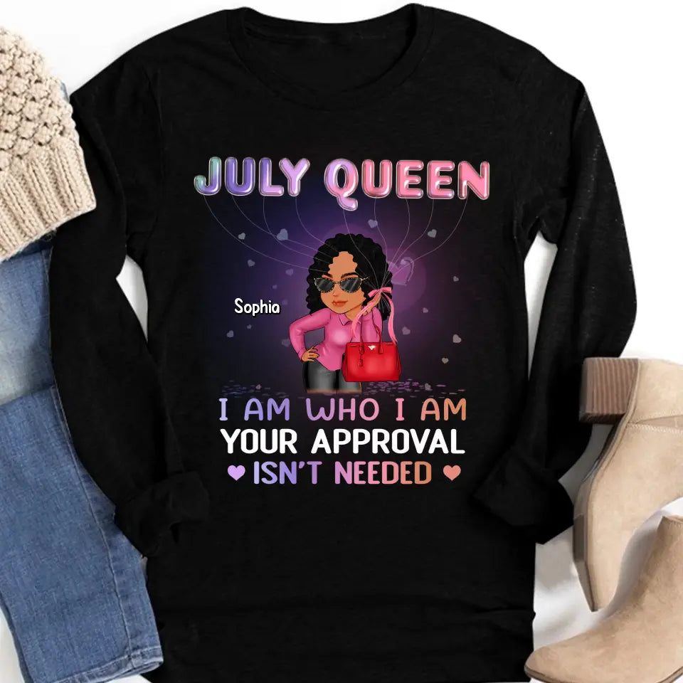 July Birthday Shirt, Custom Birthday Shirt, Queens Born In July, July Birthday Shirts For Woman