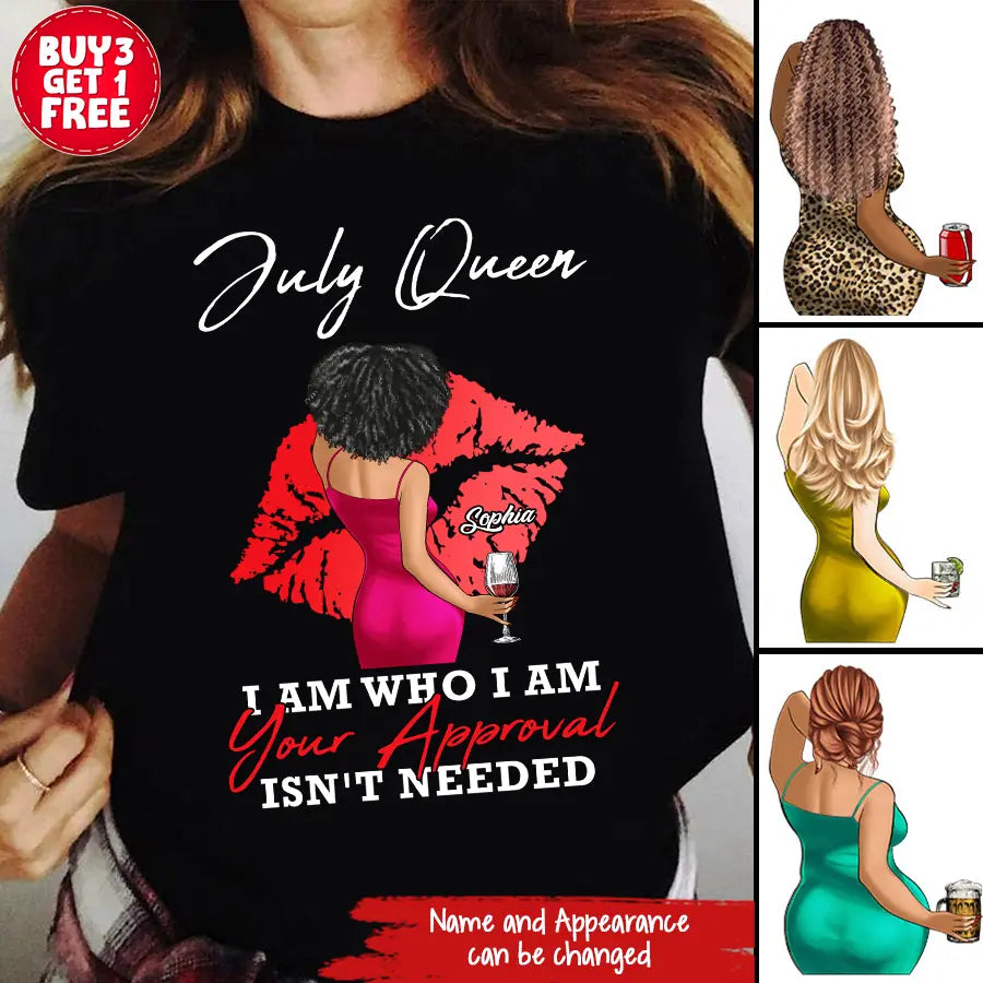 July Birthday Shirt, Custom Birthday Shirt, Queens Born In July, July Birthday Shirts For Woman