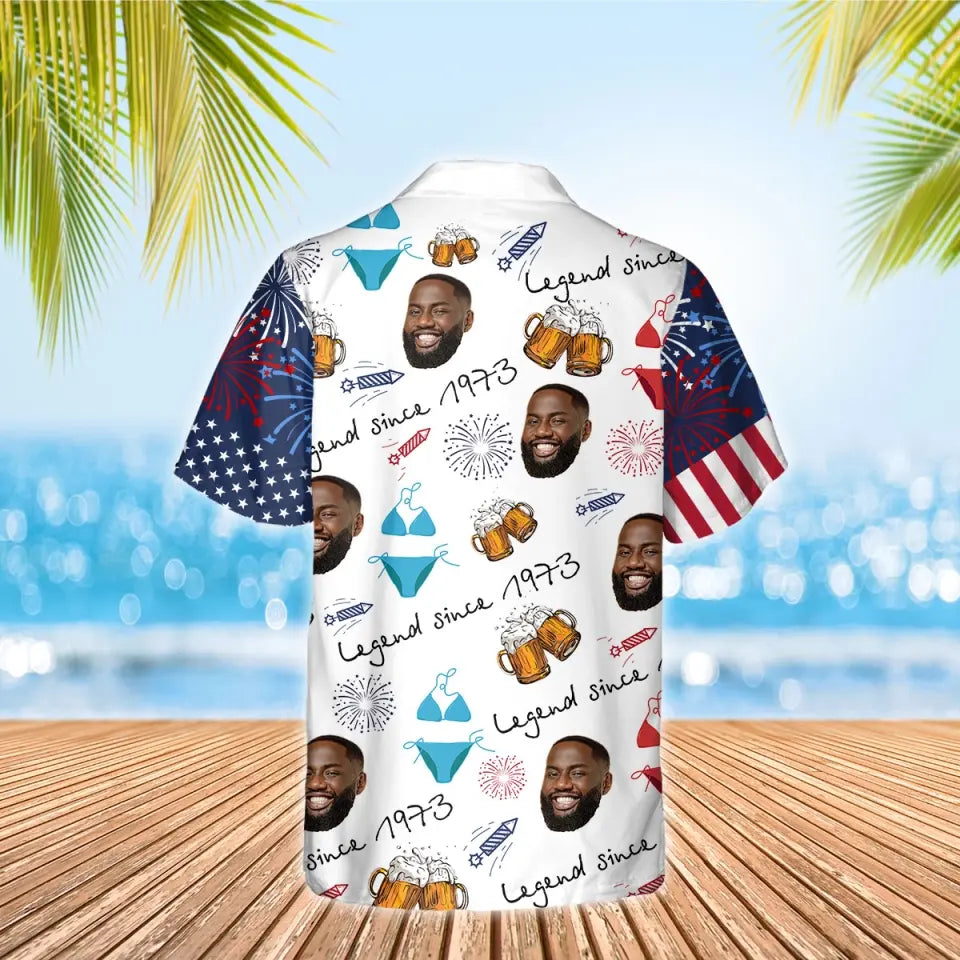 50th Birthday Hawaiian Shirts, Custom Birthday Hawaiian Shirts, Turning 50 Hawaiian Shirt, Gifts For Man Turning 50