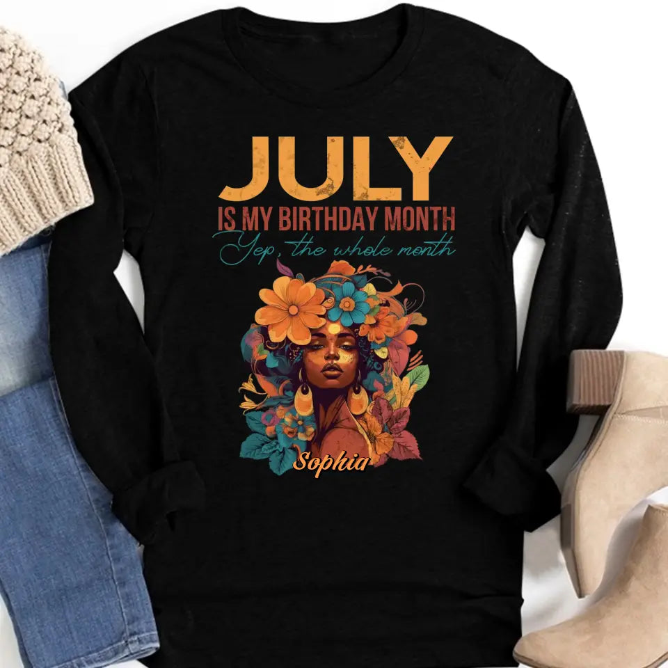 July Birthday Shirt, Custom Birthday Shirt, Queens Born In July, July Birthday Shirts For Woman