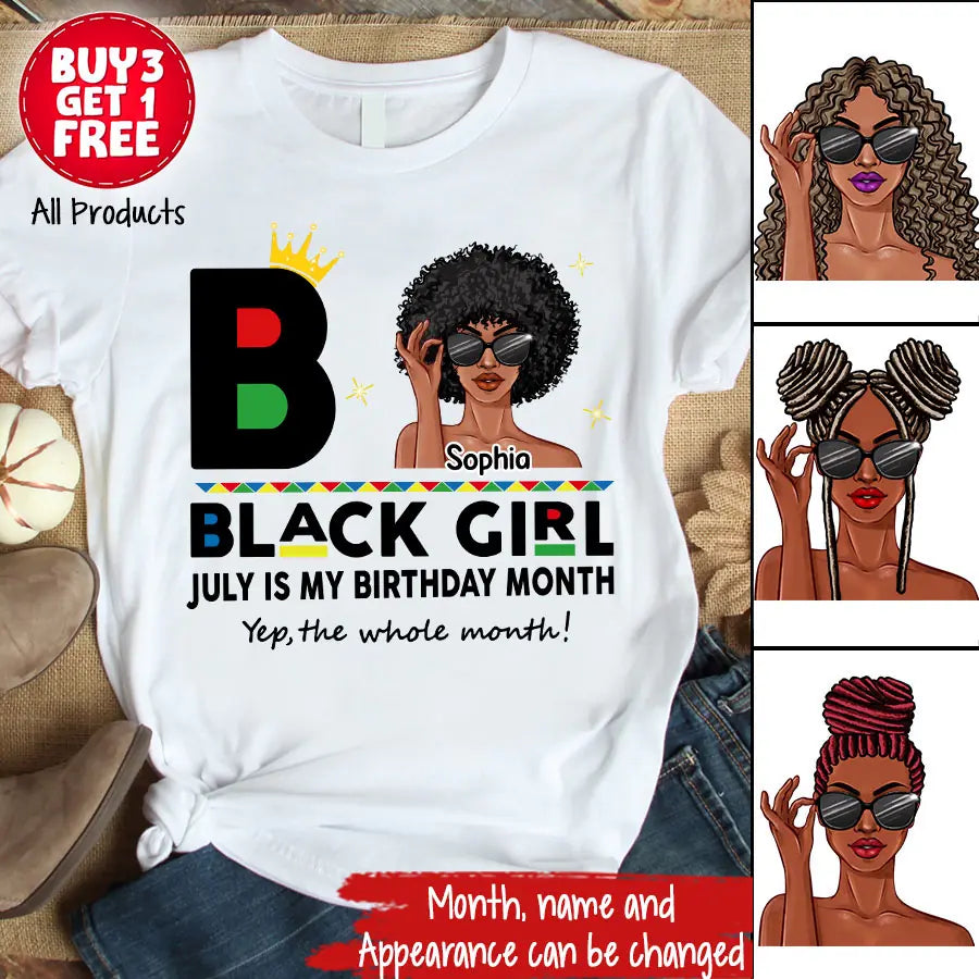 July Birthday Shirt, Custom Birthday Shirt, Queens Are Born In July, July Birthday Shirts For Woman, July Birthday Gifts