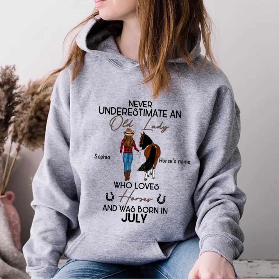 Custom Birthday Shirt, July Birthday Gifts for For Horse Mom, Horse Lover, July Is My Birthday Month, Yep The Whole Month