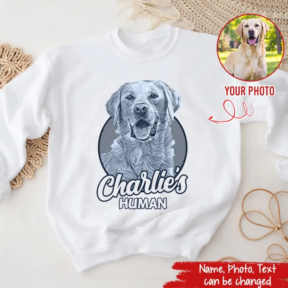 Custom Photo Dog, Personalized Dog Shirt, Gift For Dog Lover, Dog Mom Dad Shirt, Labrador Retriever Lover