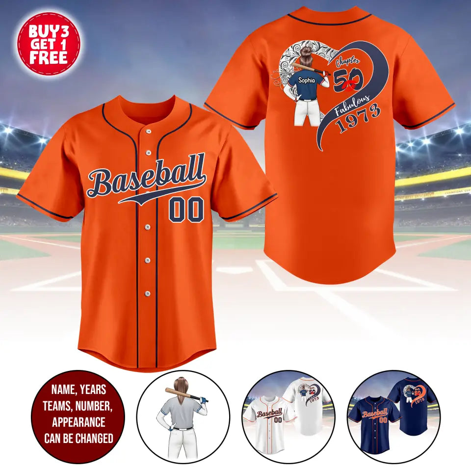 BaseBall Shirt, Custom Birthday Shirt, Turning 50 Shirt, Gifts For Woman Turning 50, 50 And Fabulous Shirt, 1973 Baseball Lover
