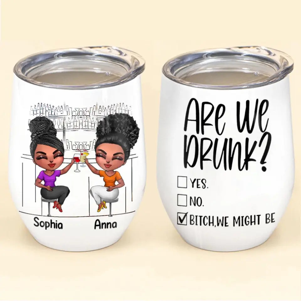 Personalized Wine Tumbler - Gift For Besties