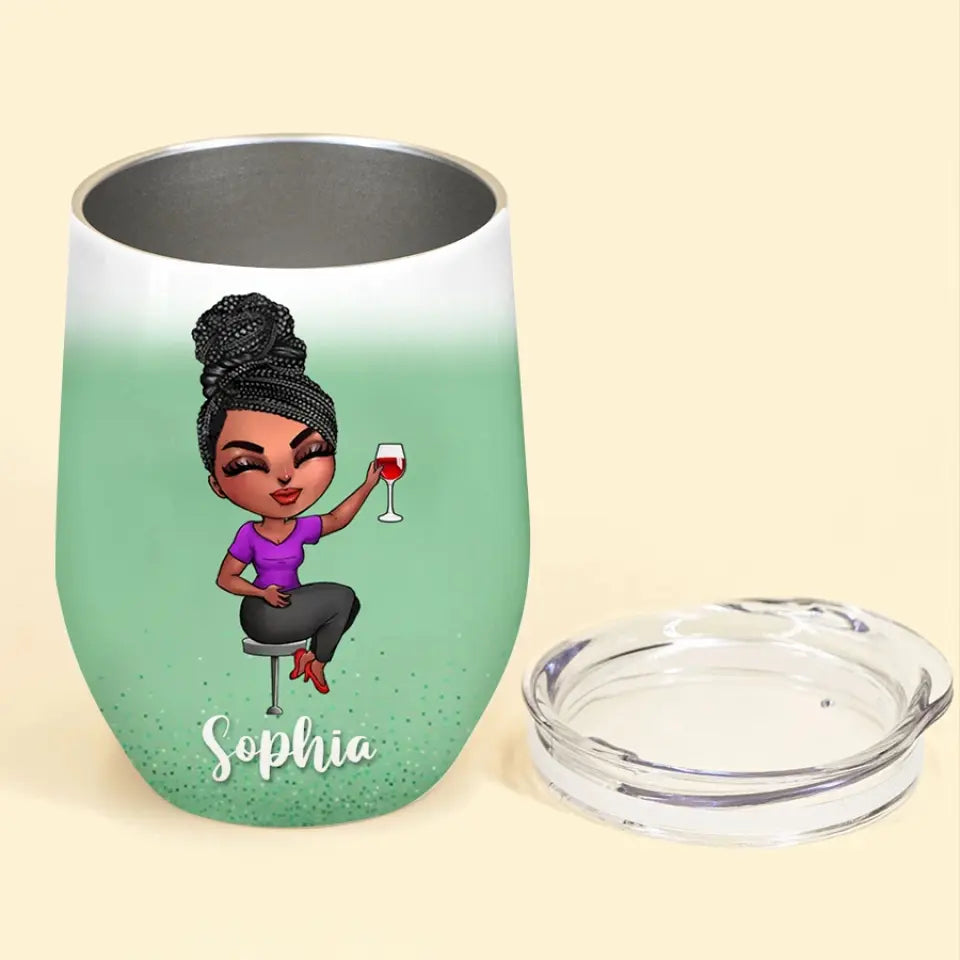 Personalized Wine Tumbler - 50th Birthday Wine Tumbler, Personalized 50th Birthday Gifts, 50th Gift Ideas For Her