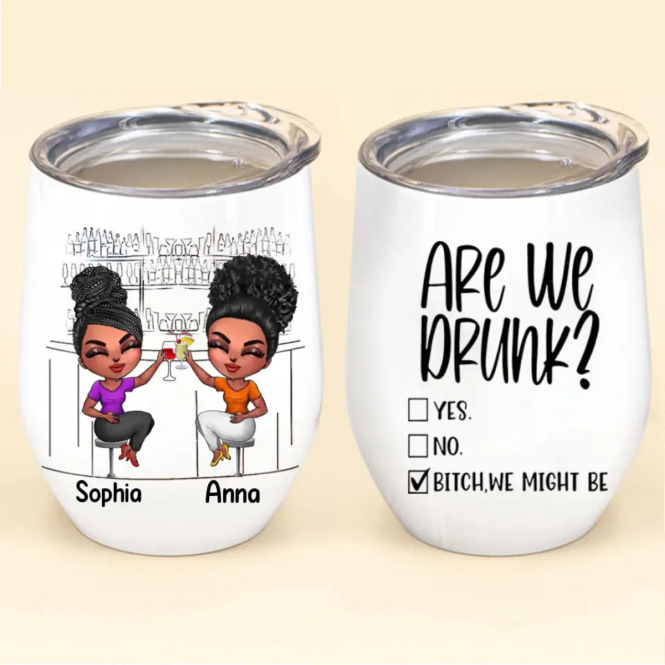 Personalized Wine Tumbler - Gift For Besties