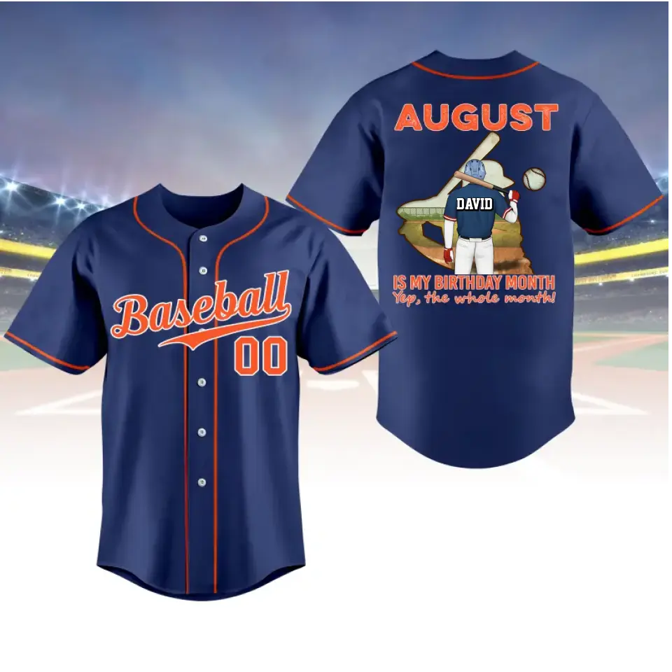 BaseBall Shirt, Custom Birthday Shirt, Kings Born In August, August Birthday Shirts For Man, Baseball Lover